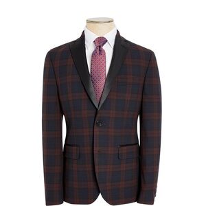 Homecoming Lauren Ralph Lauren BIG Boys Plaid Blazer & Calvin Klein Tuxedo Shirt